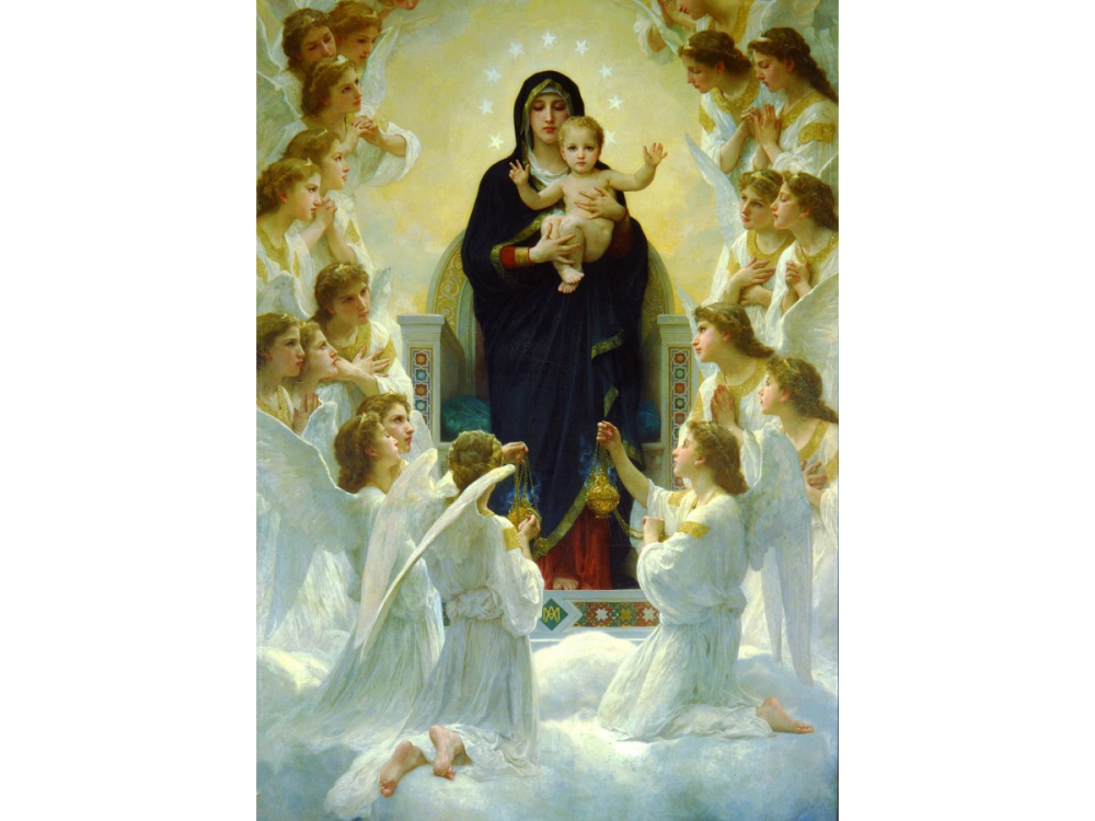 Puzzle 1000 piese Enjoy – William Bouguereau: The Virgin with Angels [2]