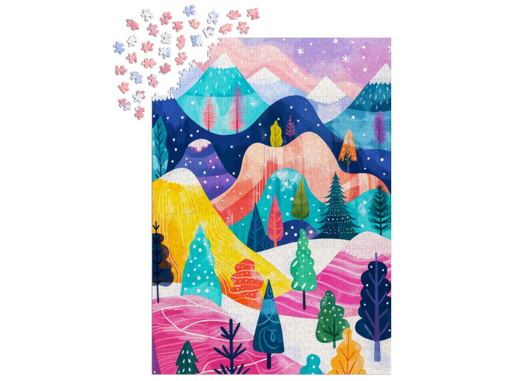 Puzzle 1000 piese Enjoy – Winter’s Palette [3]