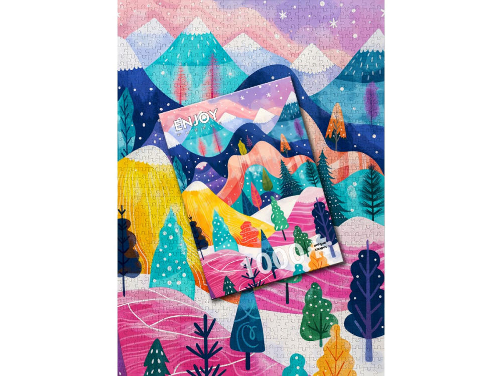 Puzzle 1000 piese Enjoy – Winter’s Palette [4]