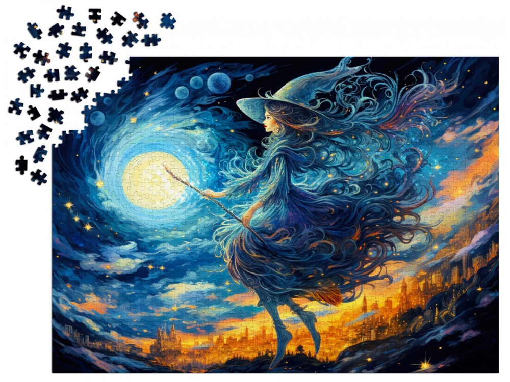 Puzzle 1000 piese Enjoy – Witch’s Night Out [3]