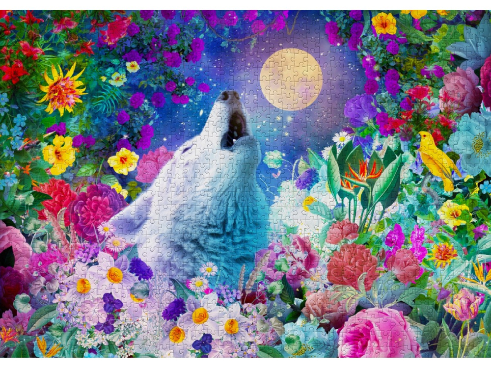 Puzzle 1000 piese Enjoy – Wolf Moon [2]