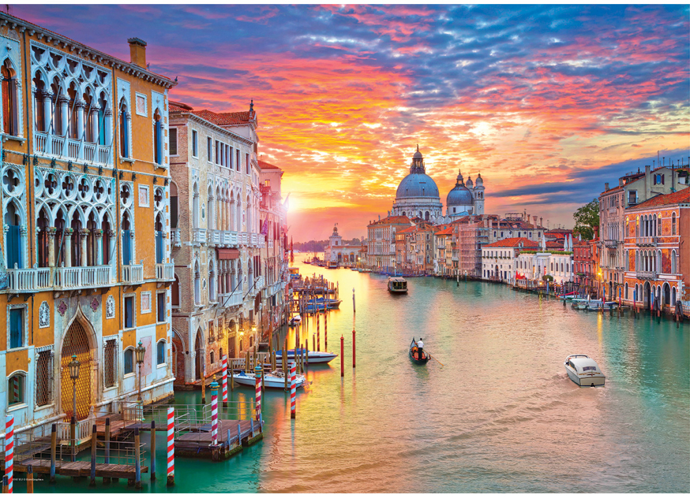 Puzzle 1000 piese Eurographics Venice Grand Canal [2]