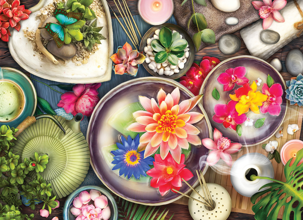 Puzzle 1000 piese Eurographics Zen Spa by Anastasia [2]