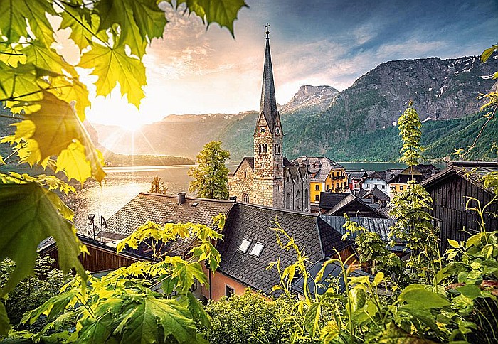 Puzzle 1000 piese Felicitare din Hallstatt 104543 [2]