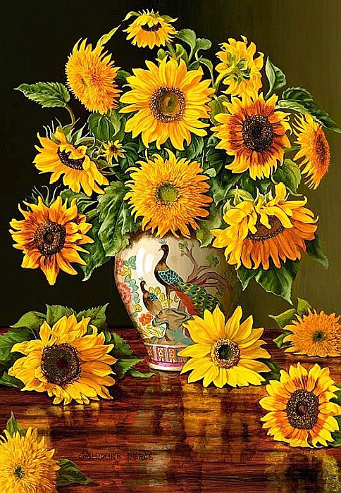 Puzzle 1000 piese Floarea Soarelui 103843 [2]