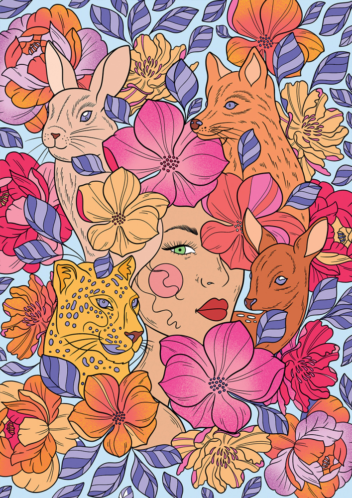 Puzzle 1000 piese Hachette Amour Floral [2]