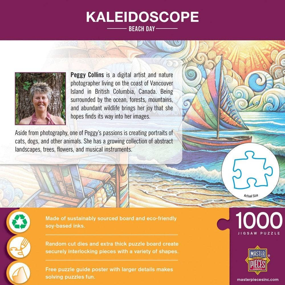 Puzzle 1000 piese Kaleidoscope Beach Day [3]