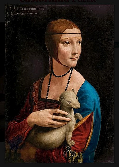 Puzzle 1000 piese Lady with the Ermine, Leonardo da Vinci Art Collection 105168 [2]