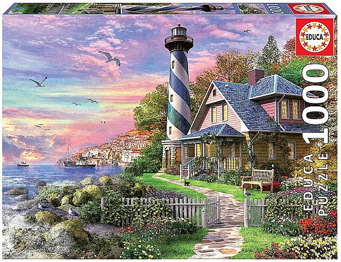Puzzle 1000 piese Lighthouse in Rock Bay EDUCA 17740 [1]