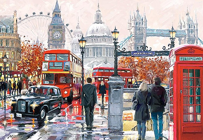 Puzzle 1000 piese London Collage 103140 [2]