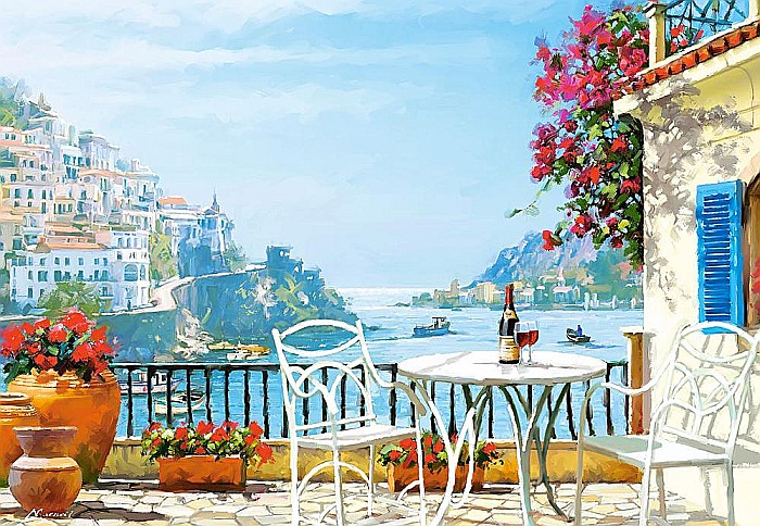 Puzzle 1000 piese Mediterranean Wine for Two Castorland 105007 [2]