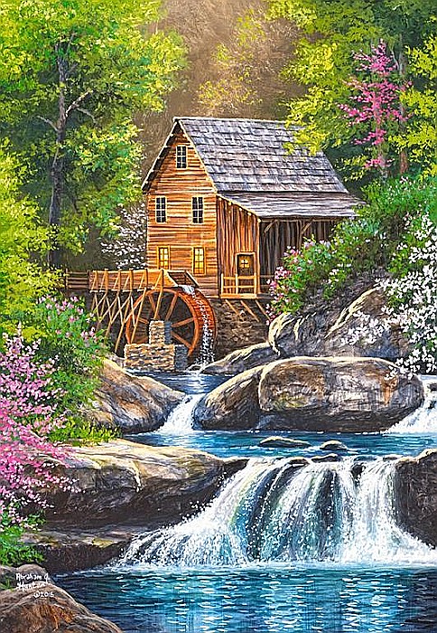 Puzzle 1000 piese Moara in Padure 104055 [2]