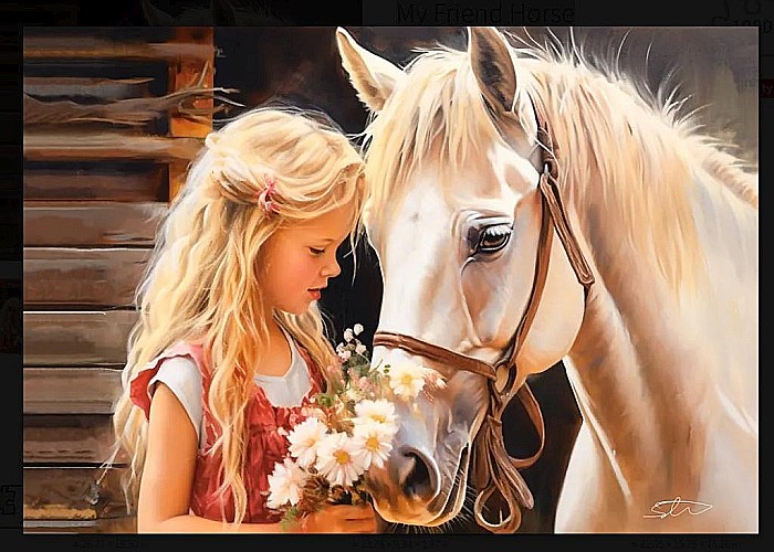 Puzzle 1000 piese My Friend Horse Castorland 105205 [2]