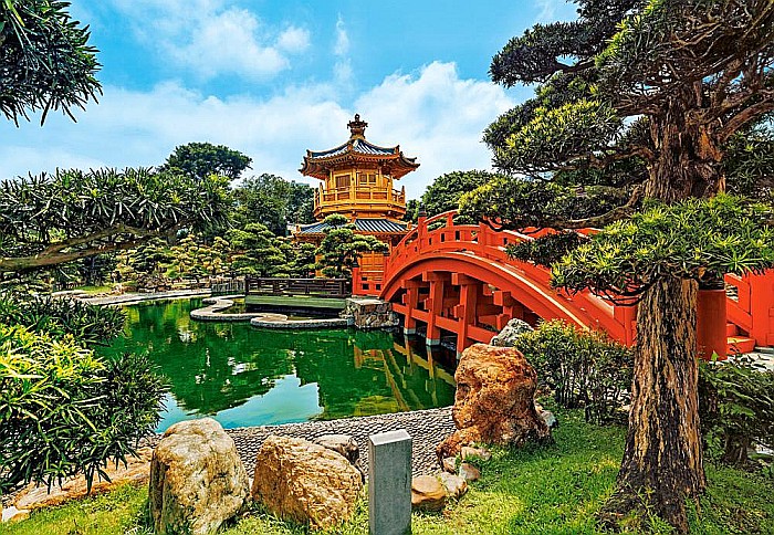 Puzzle 1000 piese Nan Lian Garden, Hong Kong 104932 Castorland [2]