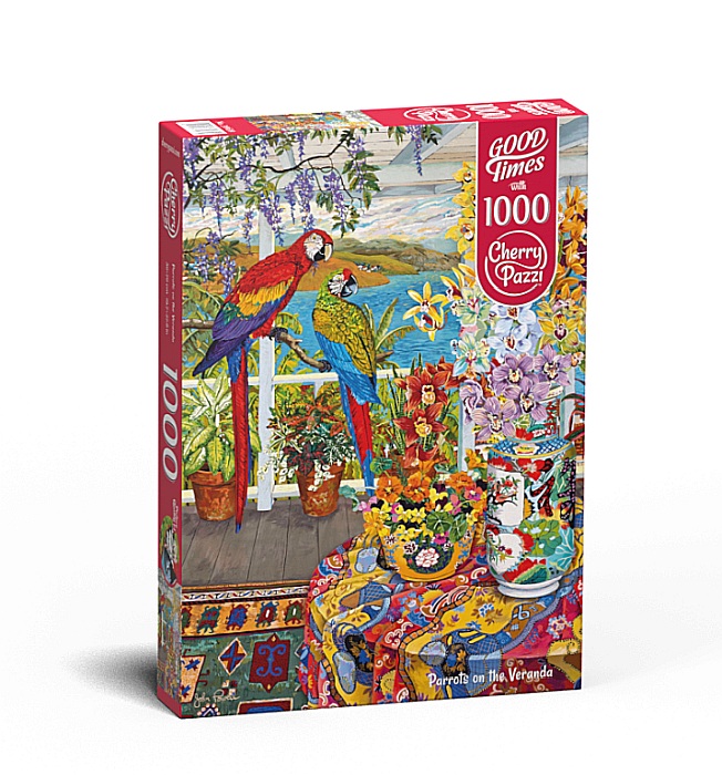 Puzzle 1000 piese Parrots on the Veranda 30639 Cherry Pazzi [1]