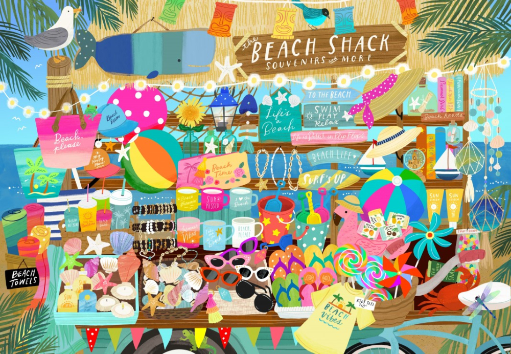 Puzzle 1000 piese Pieces & Peace Beach Souvenir Shop [2]