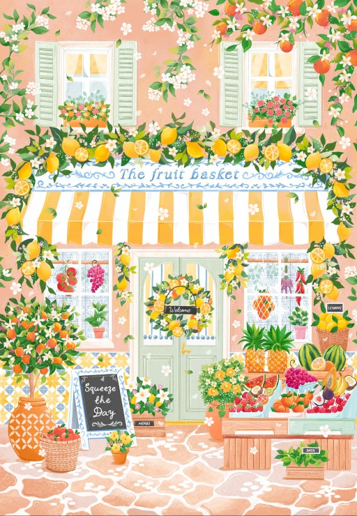 Puzzle 1000 piese Pieces & Peace The Fruit Basket [2]