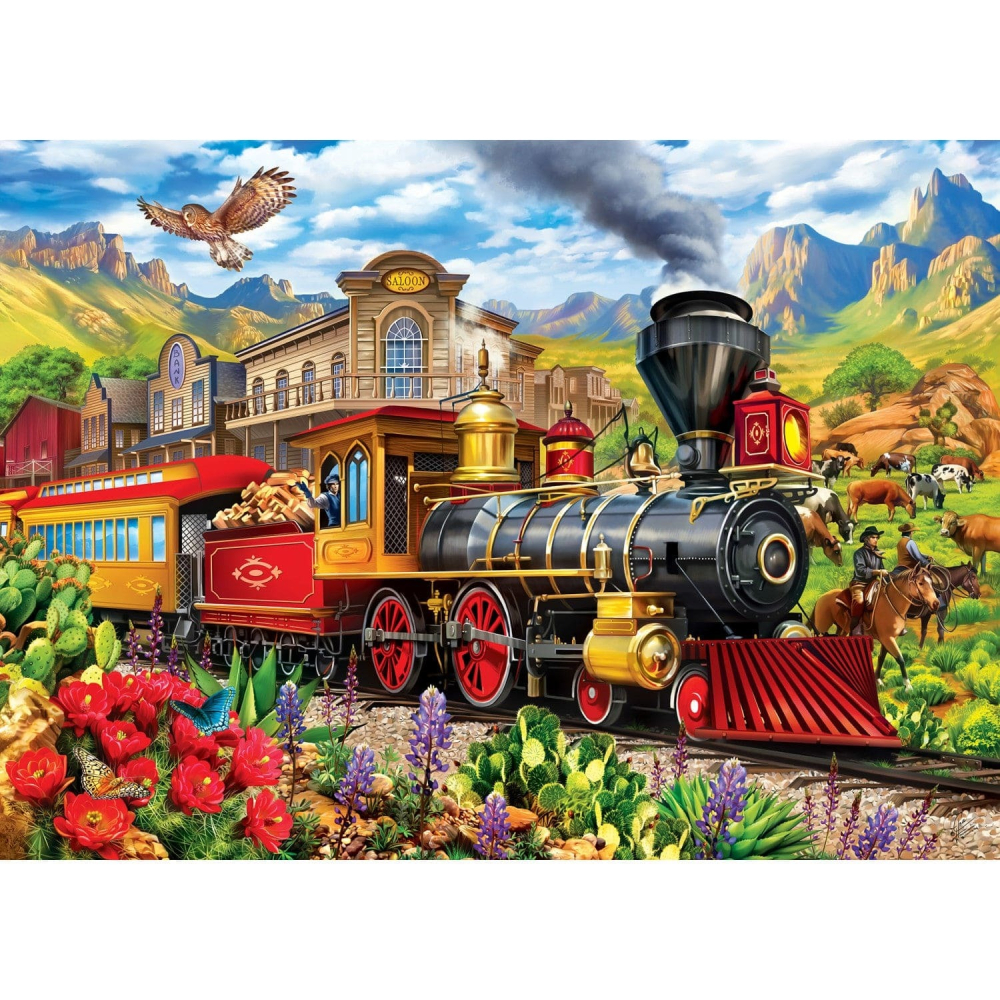 Puzzle 1000 piese Railways Frontier Rails [2]