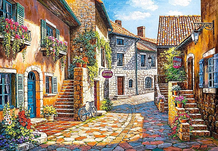 Puzzle 1000 piese Rue de Village 103744 [2]