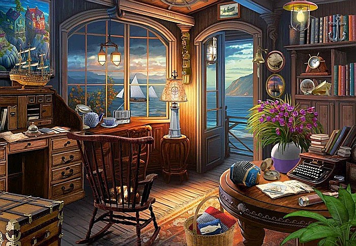 Puzzle 1000 piese Sailors House 105090 Castorland [2]