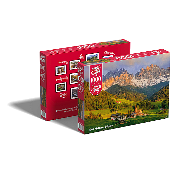 Puzzle 1000 piese Santa Maddalena, Dolomites 30028 Cherry Pazzi [2]