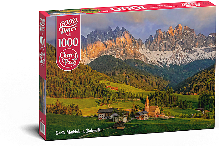Puzzle 1000 piese Santa Maddalena, Dolomites 30028 Cherry Pazzi [1]
