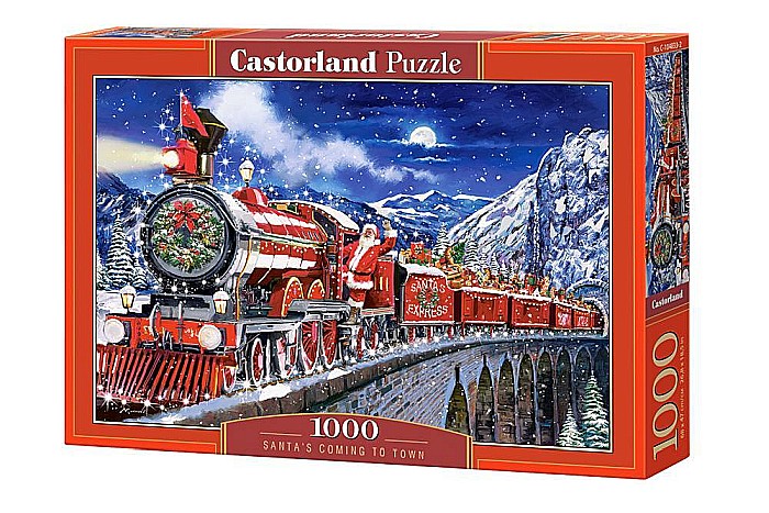Puzzle 1000 piese Santas Coming to Town 104833 Castorland [1]