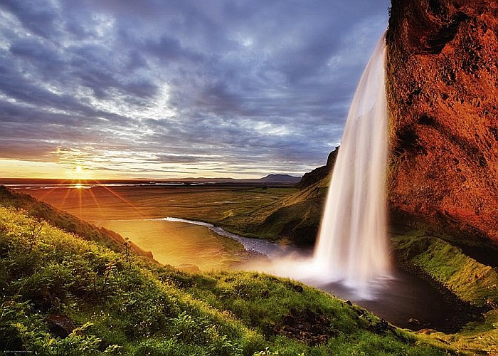 Puzzle 1000 piese Seljalandsfoss Waterfall 29769 [2]