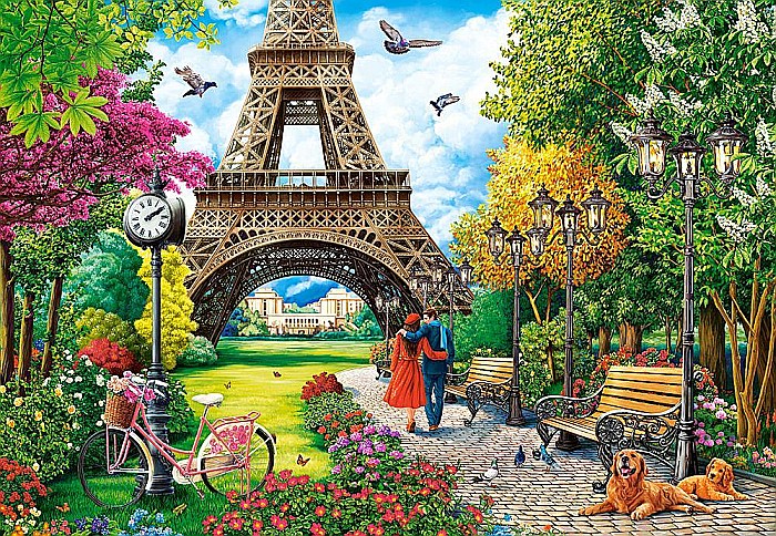 Puzzle 1000 piese Spring in Paris 104840 Castorland [2]