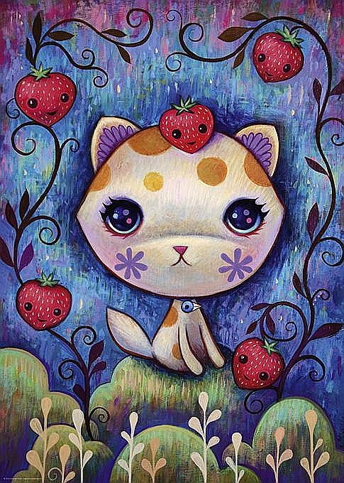 Puzzle 1000 piese Strawberry Kitty Heye 29895 [2]