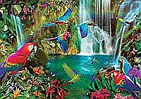 Puzzle 1000 piese Tropical Parrots 18457 [2]