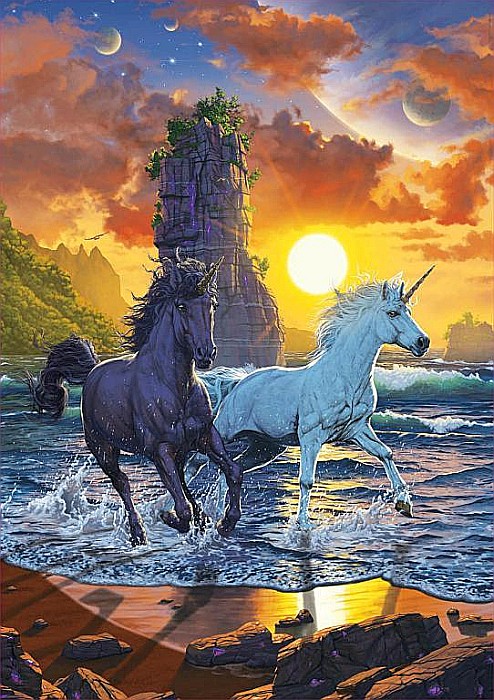 Puzzle 1000 piese Unicorns on Beach Educa 19025 [2]