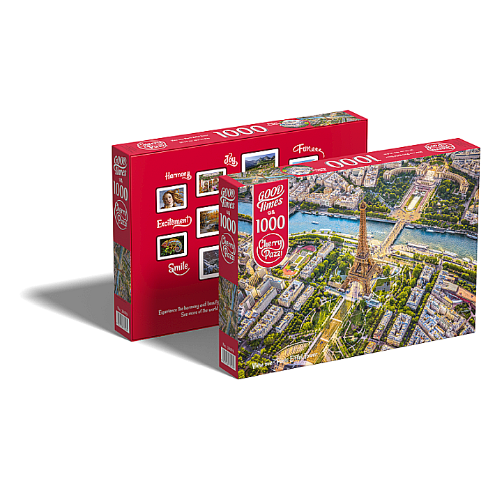 Puzzle 1000 piese View Over Paris Eiffel Tower 30189 Cherry Pazzi [2]