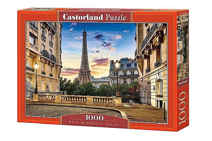 Puzzle 1000 piese Walk in Paris at Sunset 104925 Castorland [1]