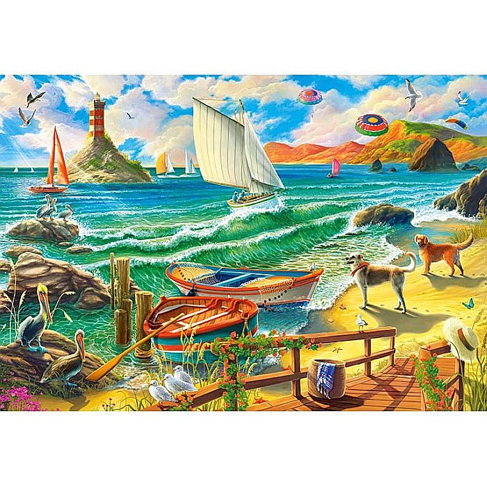 Puzzle 1000 piese Weekend at the seaside 104895 Castorland [2]