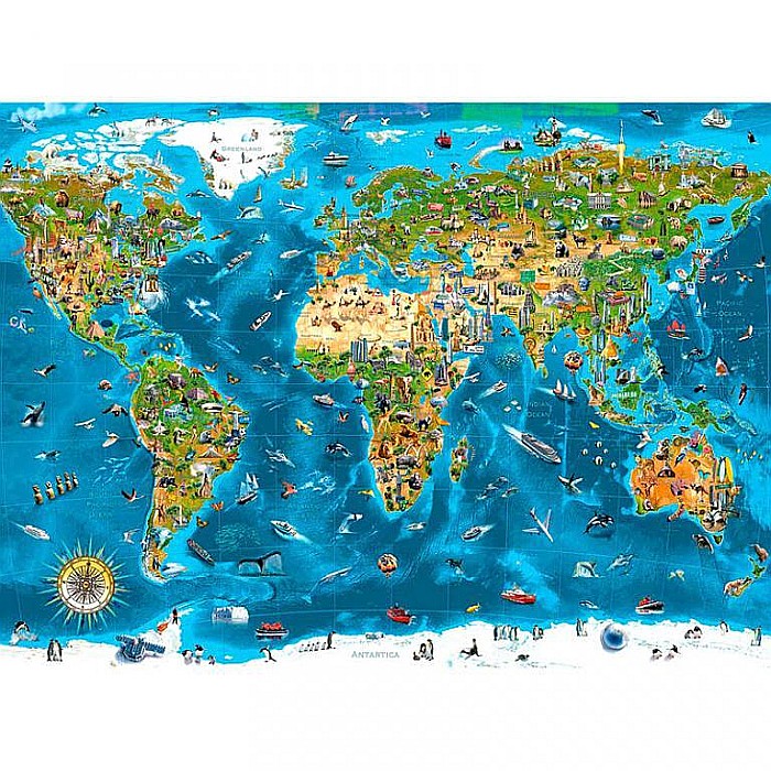 Puzzle 1000 piese Wonders of the World Educa 19022 [2]