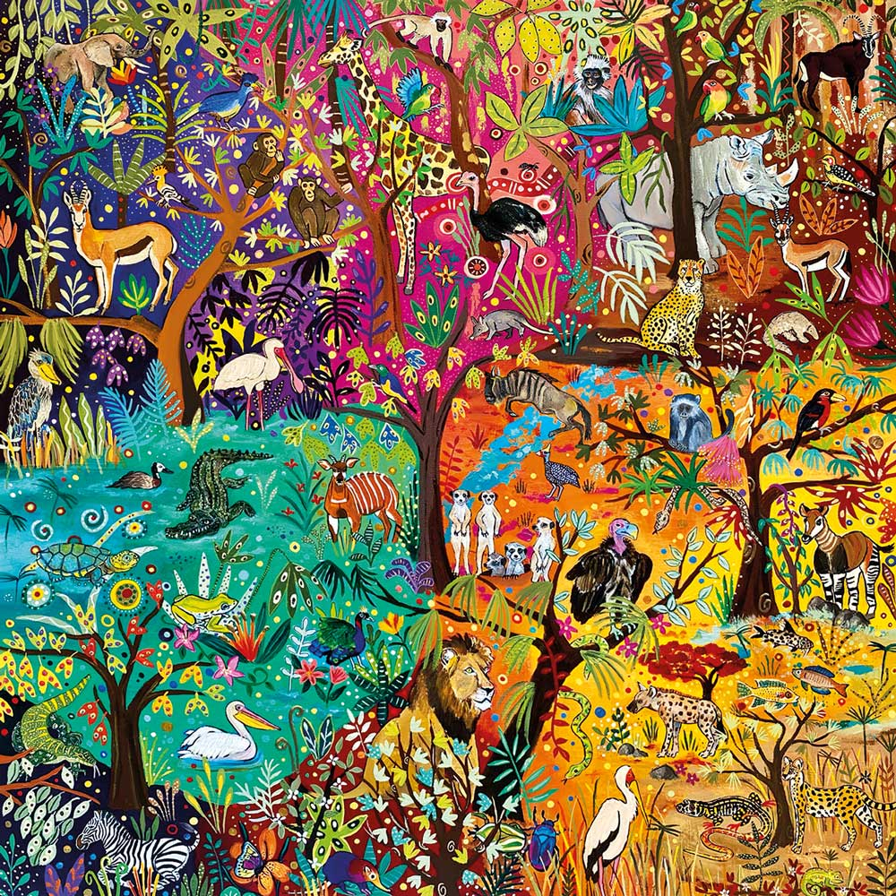 Puzzle 1023 piese Magnolia Rainbow Safari [2]