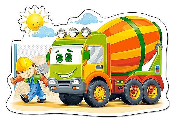 Puzzle 12 piese Maxi Concrete Mixer 120086 [2]