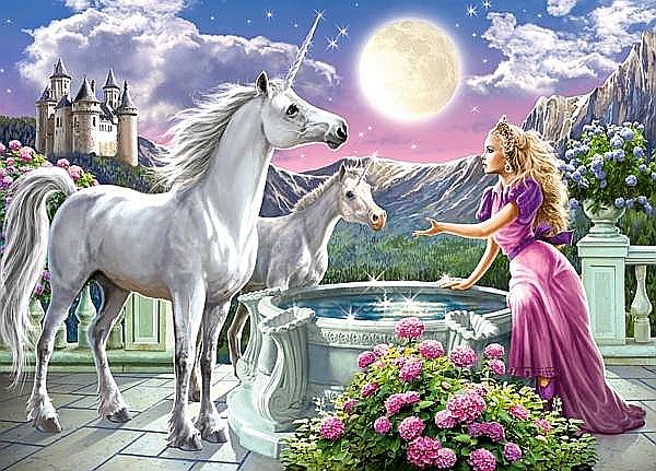 Puzzle 120 piese Printesa cu unicorni 13098 [2]