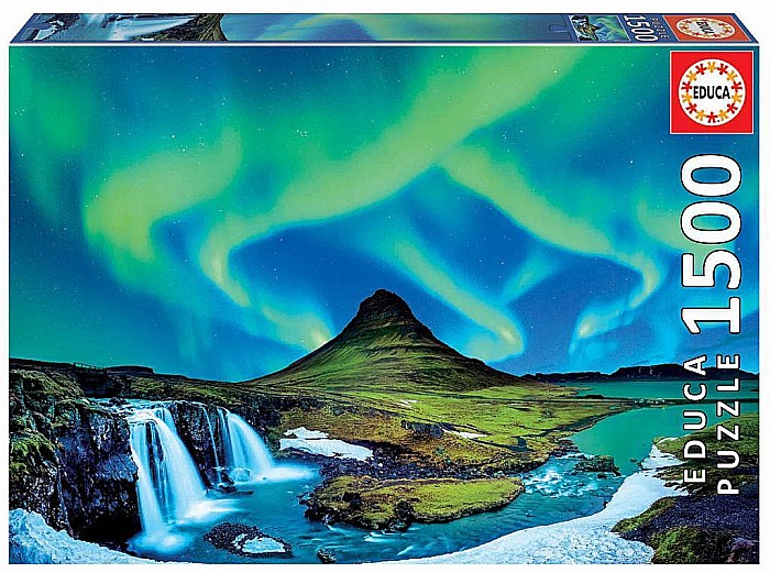Puzzle 1500 piese Aurora Boreal, Islanda Educa 19041 [1]