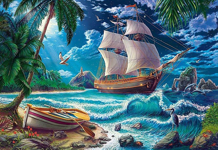 Puzzle 1500 piese First night on new land 152070  Castorland [2]