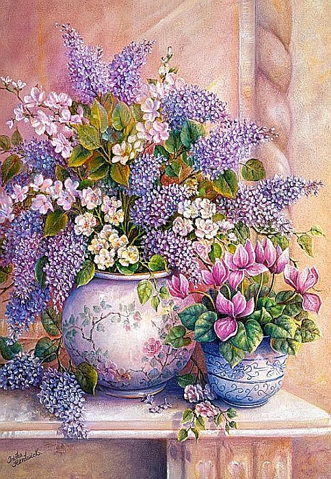 Puzzle 1500 piese Flori Liliac 151653 [2]