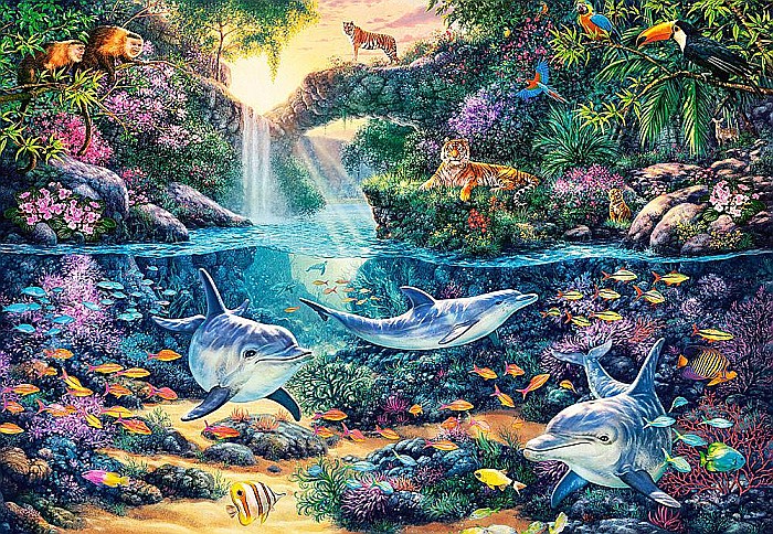 Puzzle 1500 piese Jungla Paradis 151875 [2]