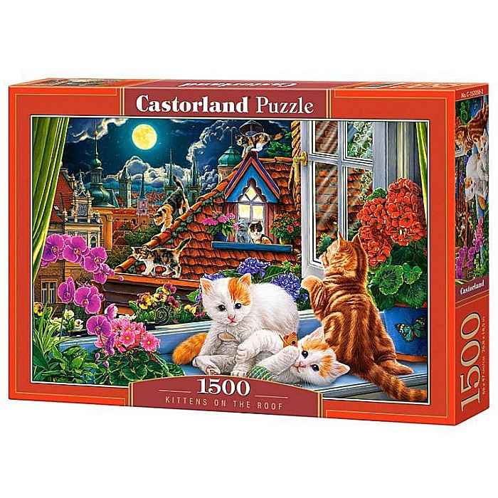 Puzzle 1500 piese Kittens on the Roof 152056 Castorland [1]