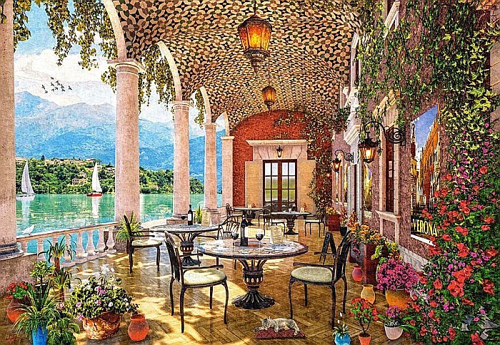 Puzzle 1500 piese Lakeside Terrace 152186 Castorland [2]