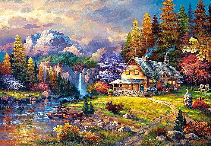 Puzzle 1500 piese Mountain Hideaway 151462 [2]