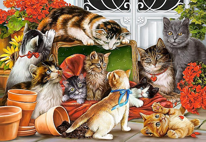 Puzzle 1500 piese Pisicute la Joaca 151639 [2]