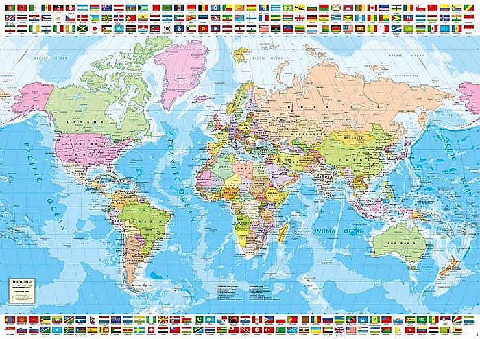 Puzzle 1500 piese Political Worldmap 18500 [2]