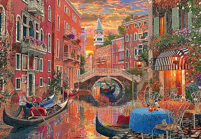 Puzzle 1500 piese Romantic Evening in Venice Castorland 151981 [2]