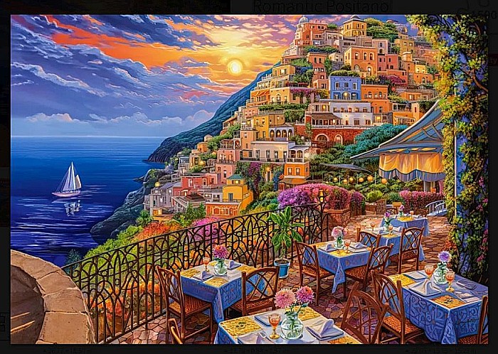 Puzzle 1500 piese Romantic Positano Evening 152209 Castorland [2]